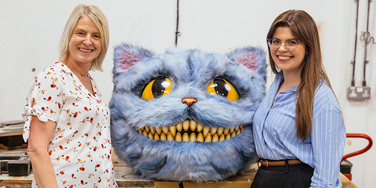 Sarah Towns (LeedsBID), The Cheshire Cat and Emily Loftus (Cuddle Creative)